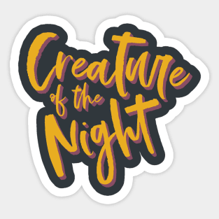 Creature of the Night (BS) Sticker